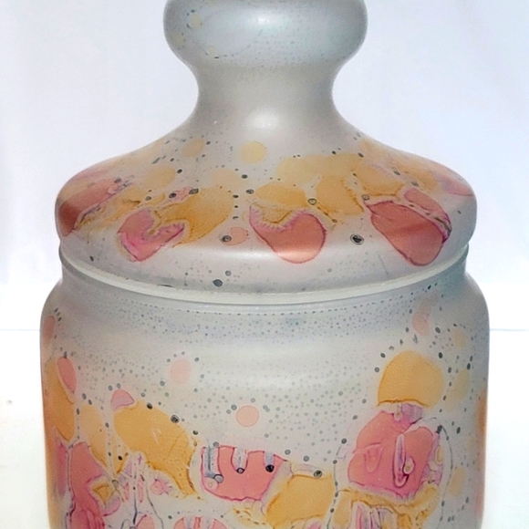 Vintage Hebron glass container. Truly beautiful decorative and useful piece. - Picture 4 of 6